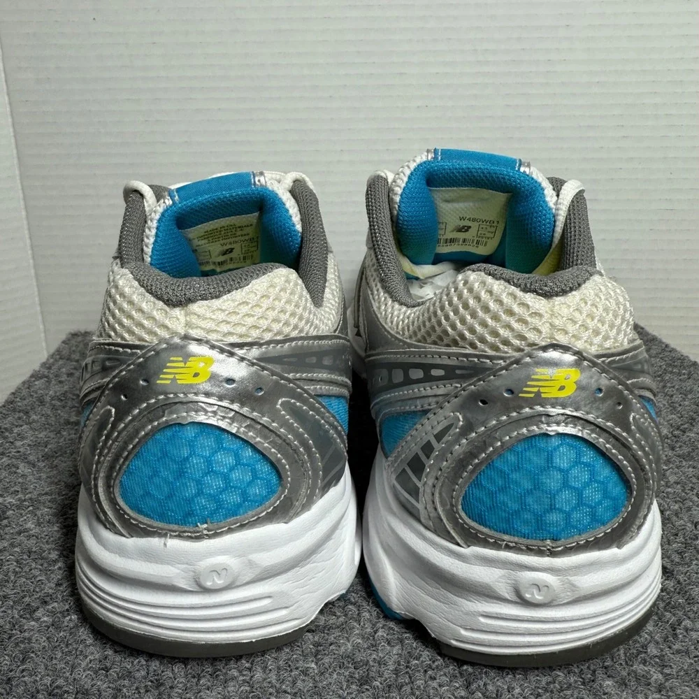 New Balance 480 Womens 11 Running Sneakers Silver Blue ABZORB Made in USA